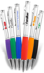Pens: Metal Satin Snuggler Pens